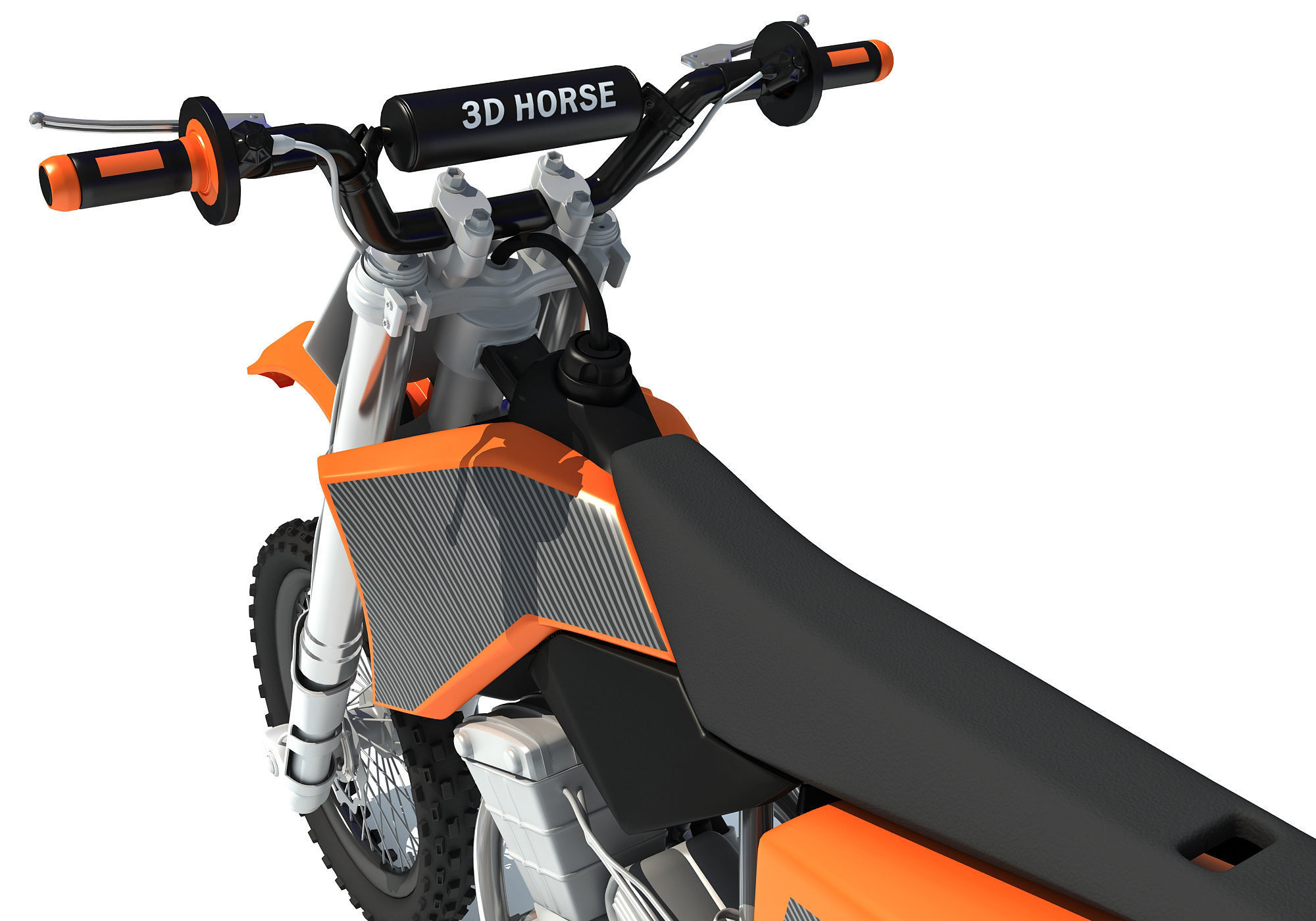 Off-road Motorcycle Motocross 3D model_10