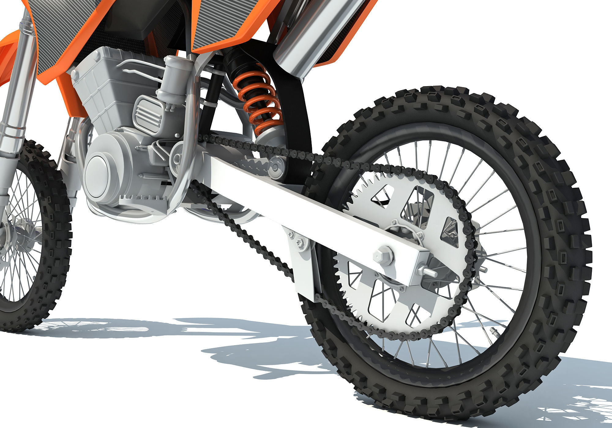 Off-road Motorcycle Motocross 3D model_12