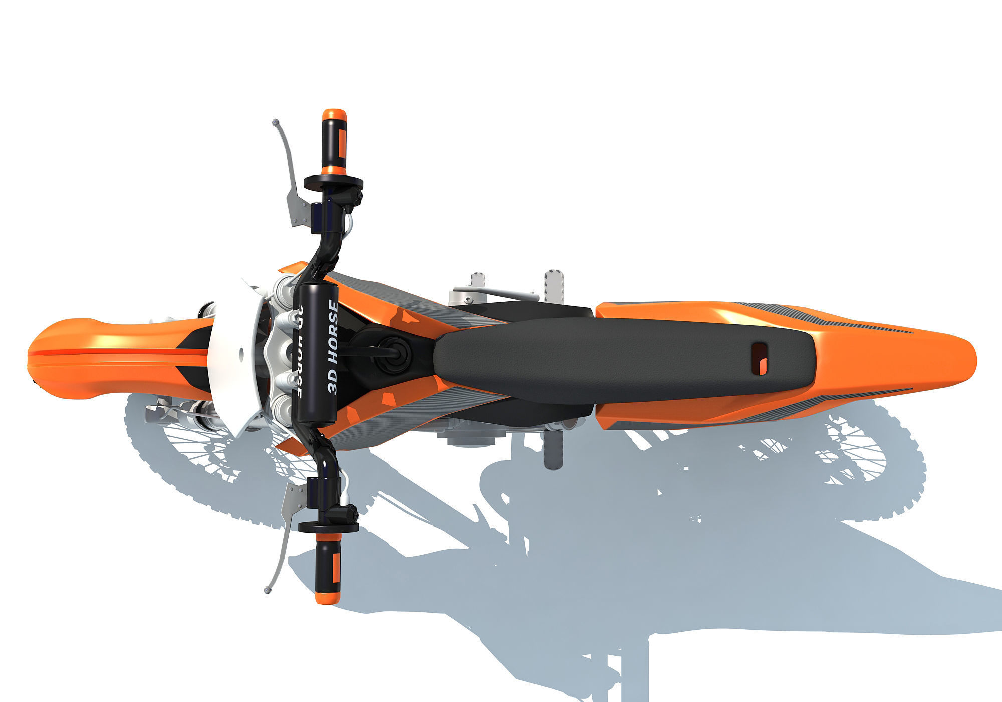 Off-road Motorcycle Motocross 3D model_8