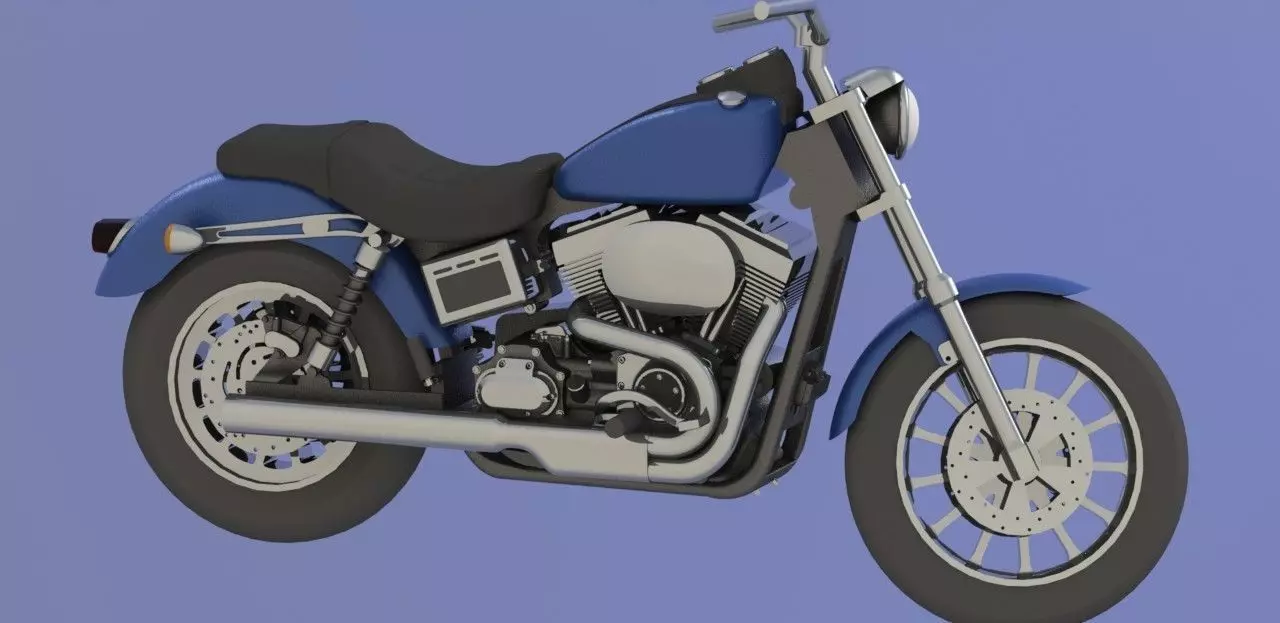 Motocycle harley-davidson motorcycle 3D model_0