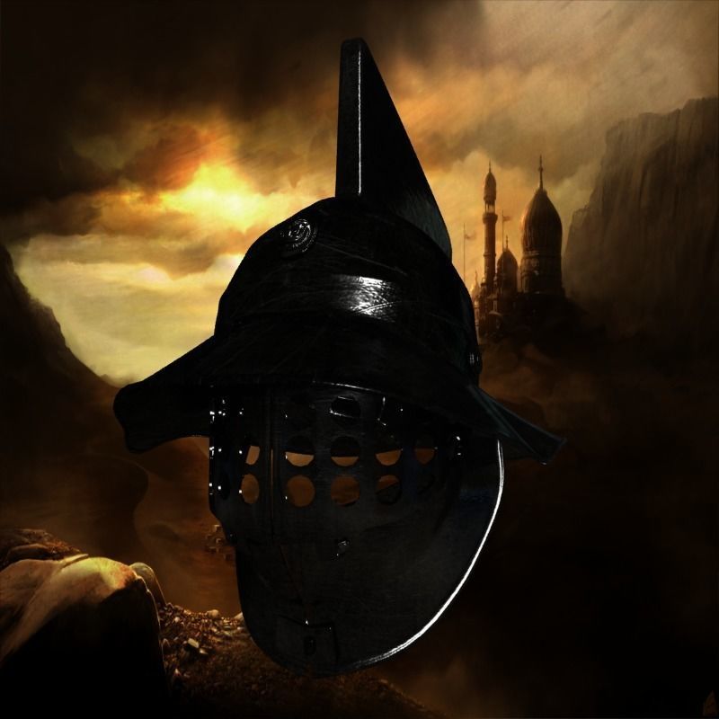 gladiator helmet-3d print model 3D print model_10