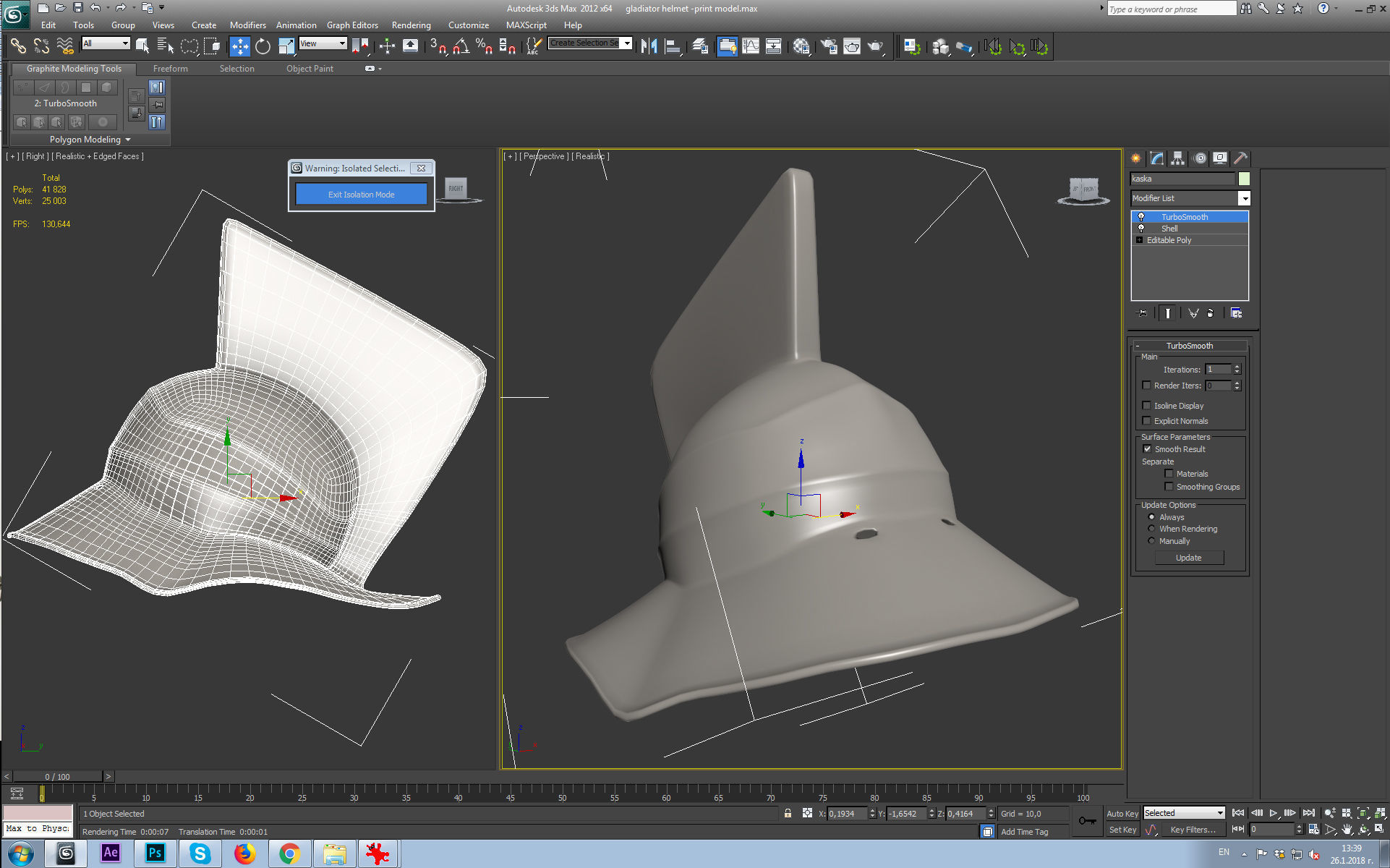 gladiator helmet-3d print model 3D print model_3