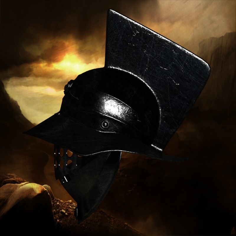 gladiator helmet-3d print model 3D print model_9