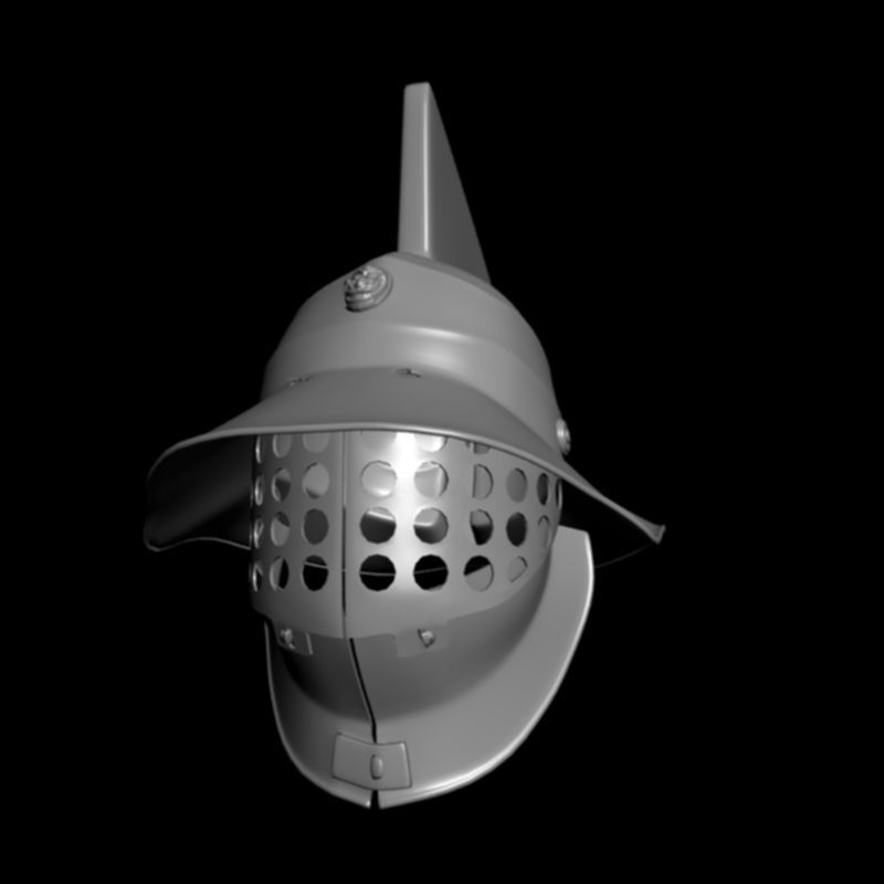gladiator helmet-3d print model 3D print model_5