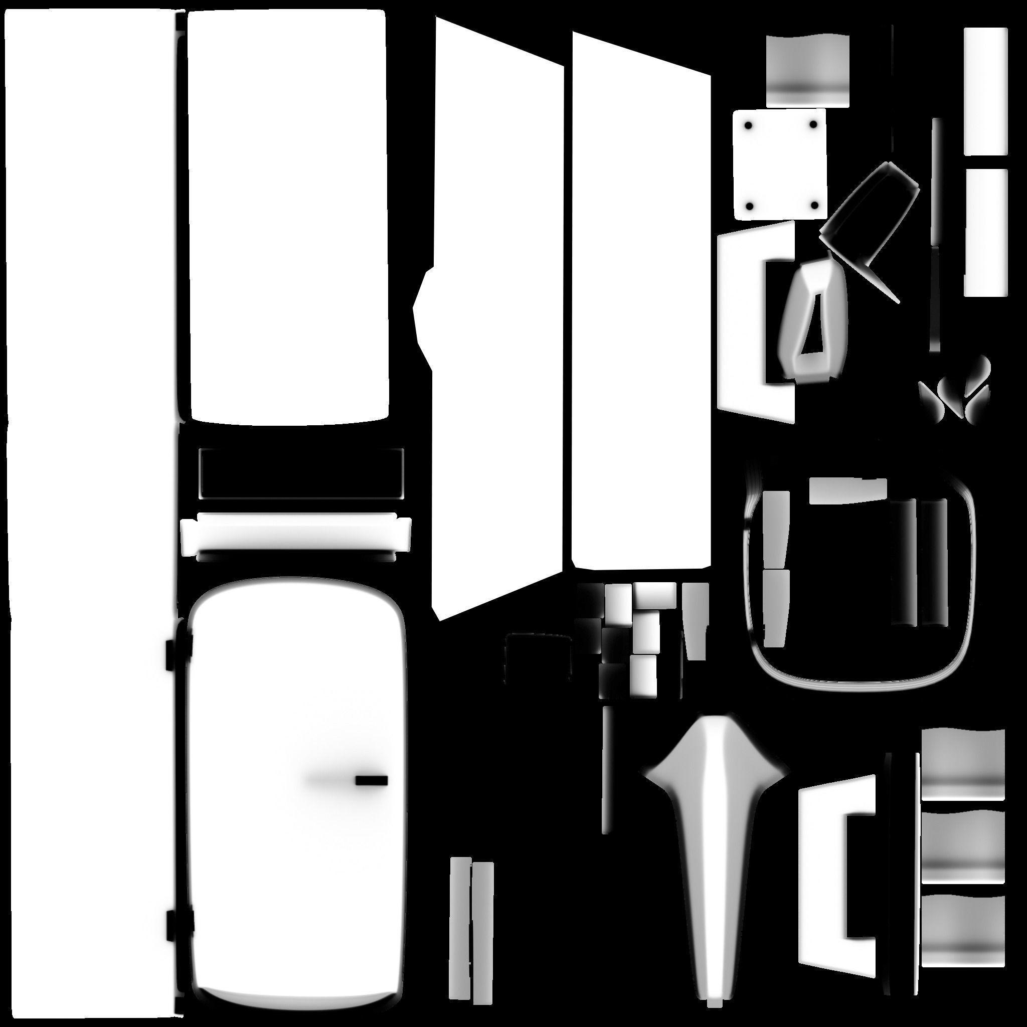 Classic Fridge OMA Free 3D model_5