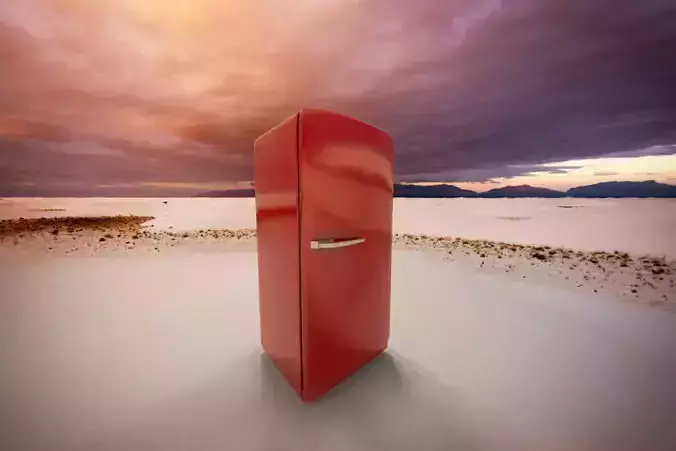 Classic Fridge OMA Free 3D model