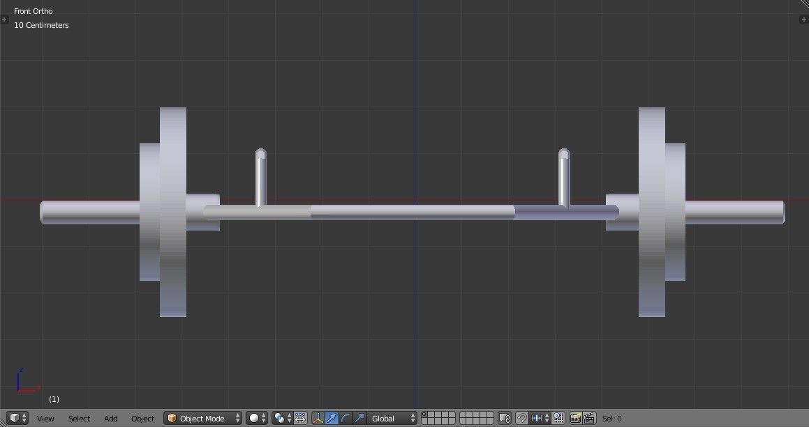 Trap Bar Deadlift - Hex Bar Barbell - Gym Equipment Low-poly 3D model_16