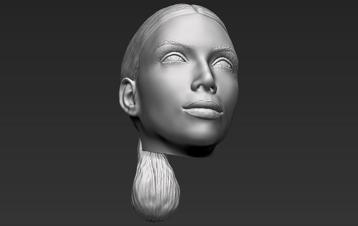 Kim Kardashian standard version only mesh 3D model_15