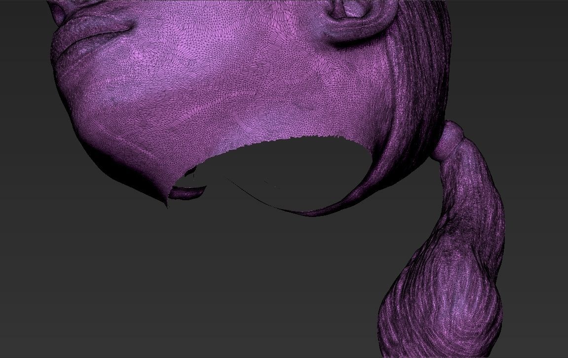 Kim Kardashian standard version only mesh 3D model_28