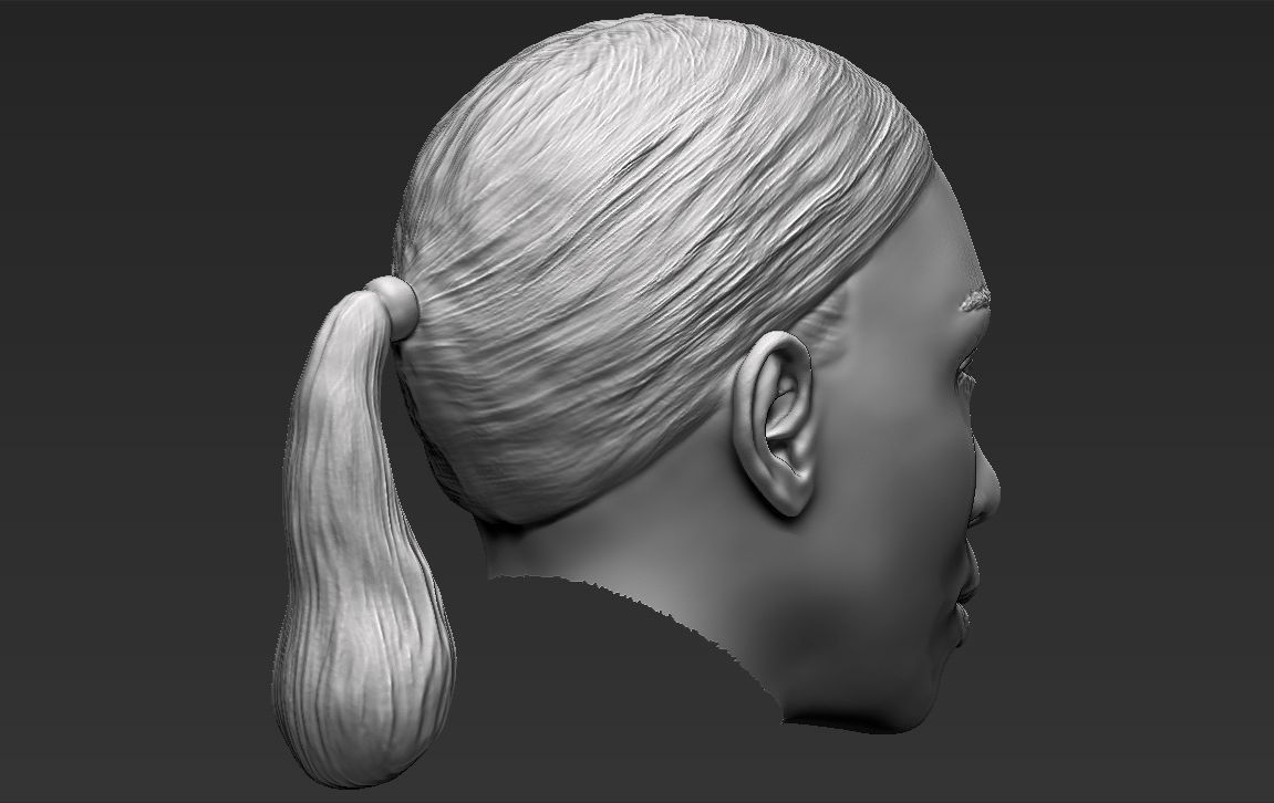 Kim Kardashian standard version only mesh 3D model_7