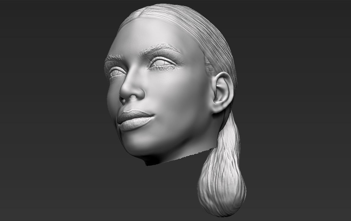 Kim Kardashian standard version only mesh 3D model_16