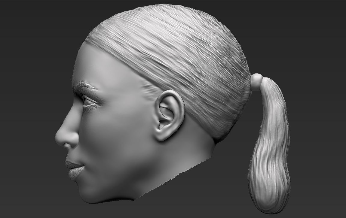 Kim Kardashian standard version only mesh 3D model_4