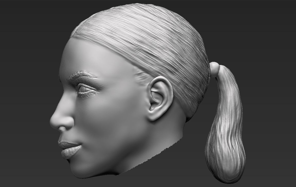 Kim Kardashian standard version only mesh 3D model_3
