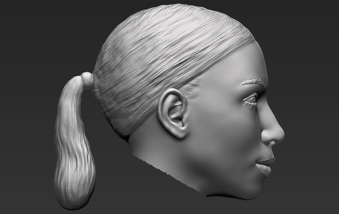 Kim Kardashian standard version only mesh 3D model_8