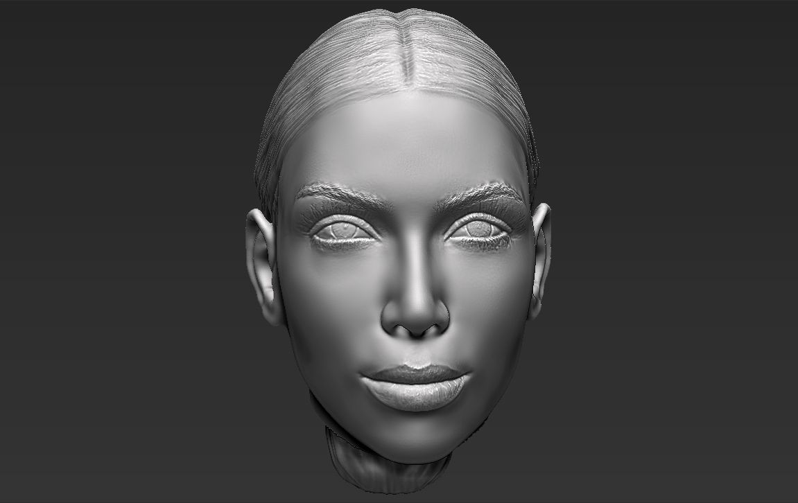 Kim Kardashian standard version only mesh 3D model_12