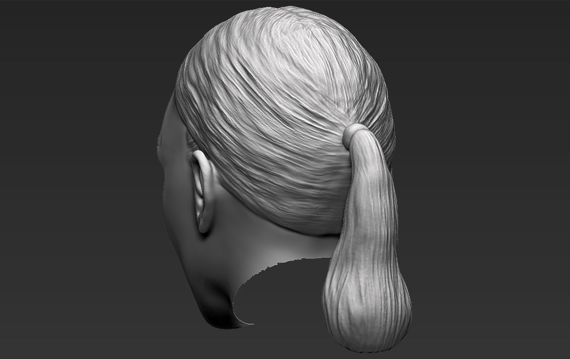 Kim Kardashian standard version only mesh 3D model_5