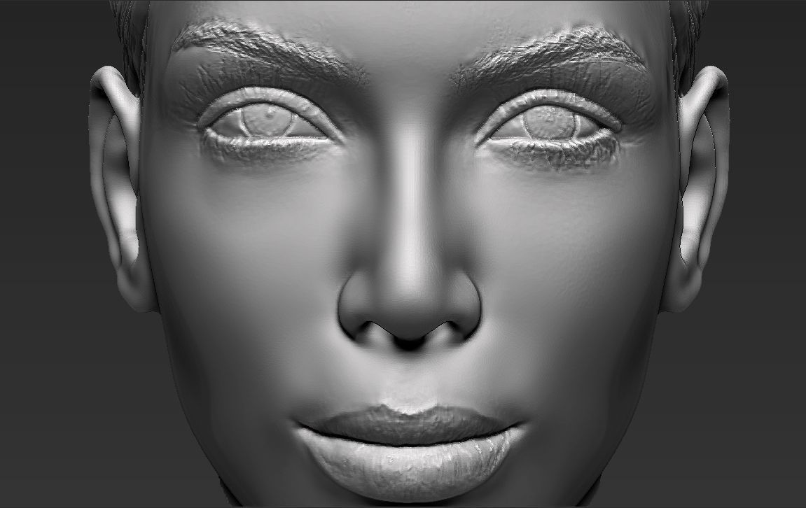 Kim Kardashian standard version only mesh 3D model_19