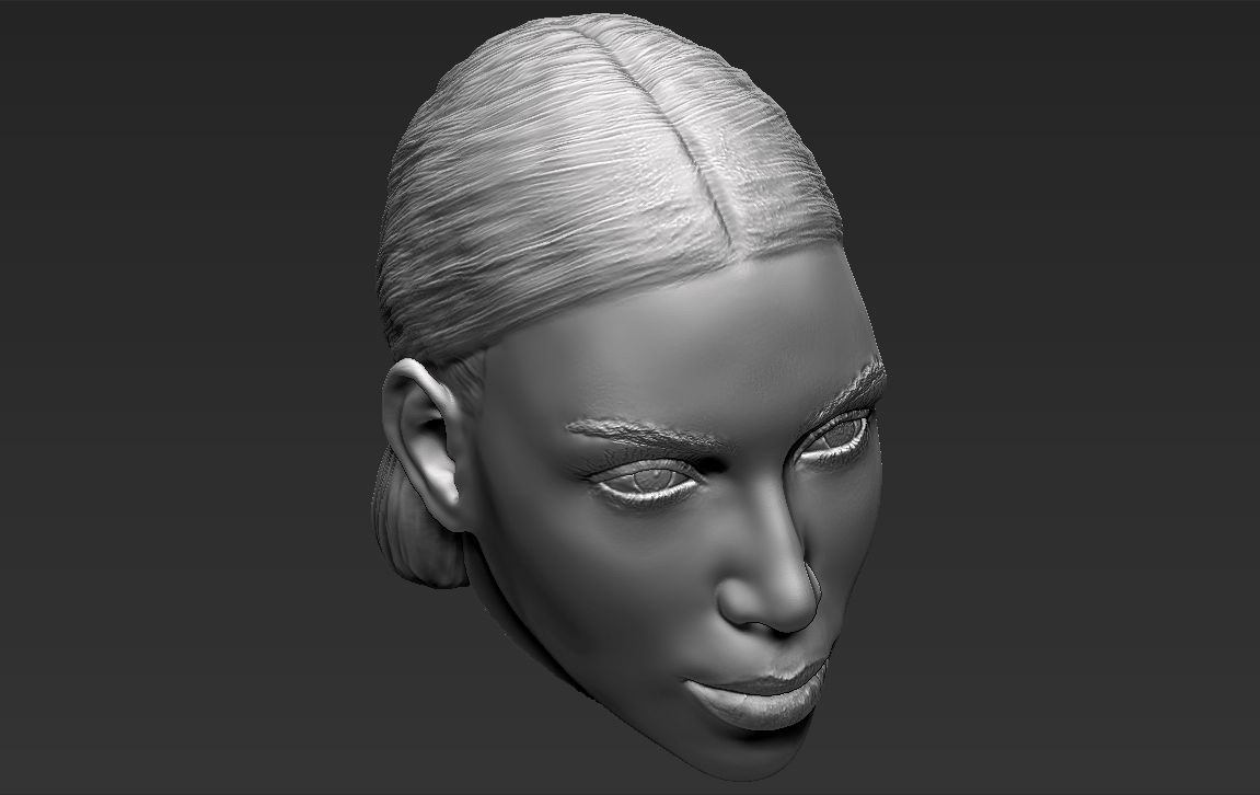 Kim Kardashian standard version only mesh 3D model_13