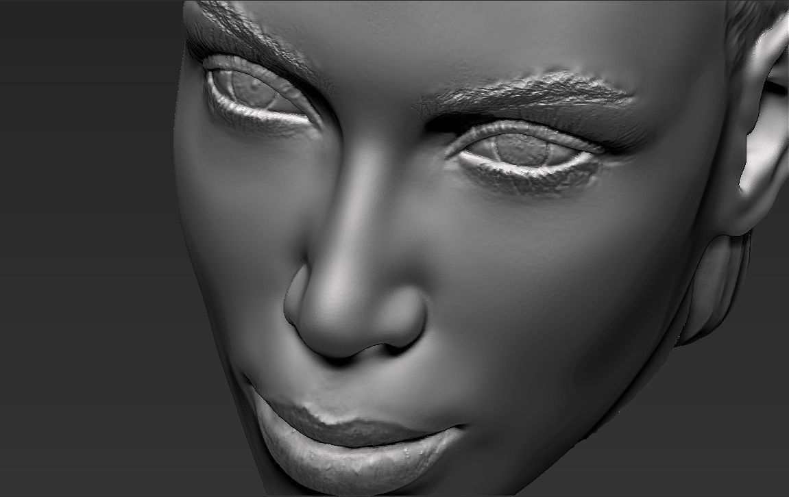 Kim Kardashian standard version only mesh 3D model_22