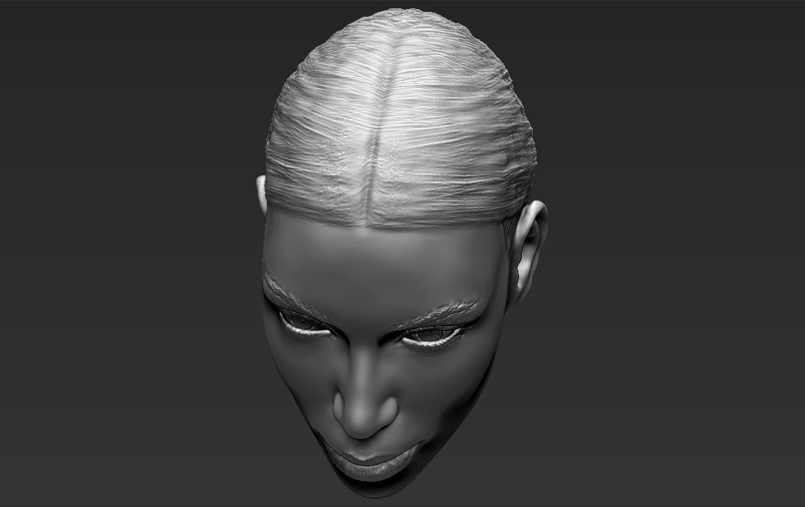 Kim Kardashian standard version only mesh 3D model_14