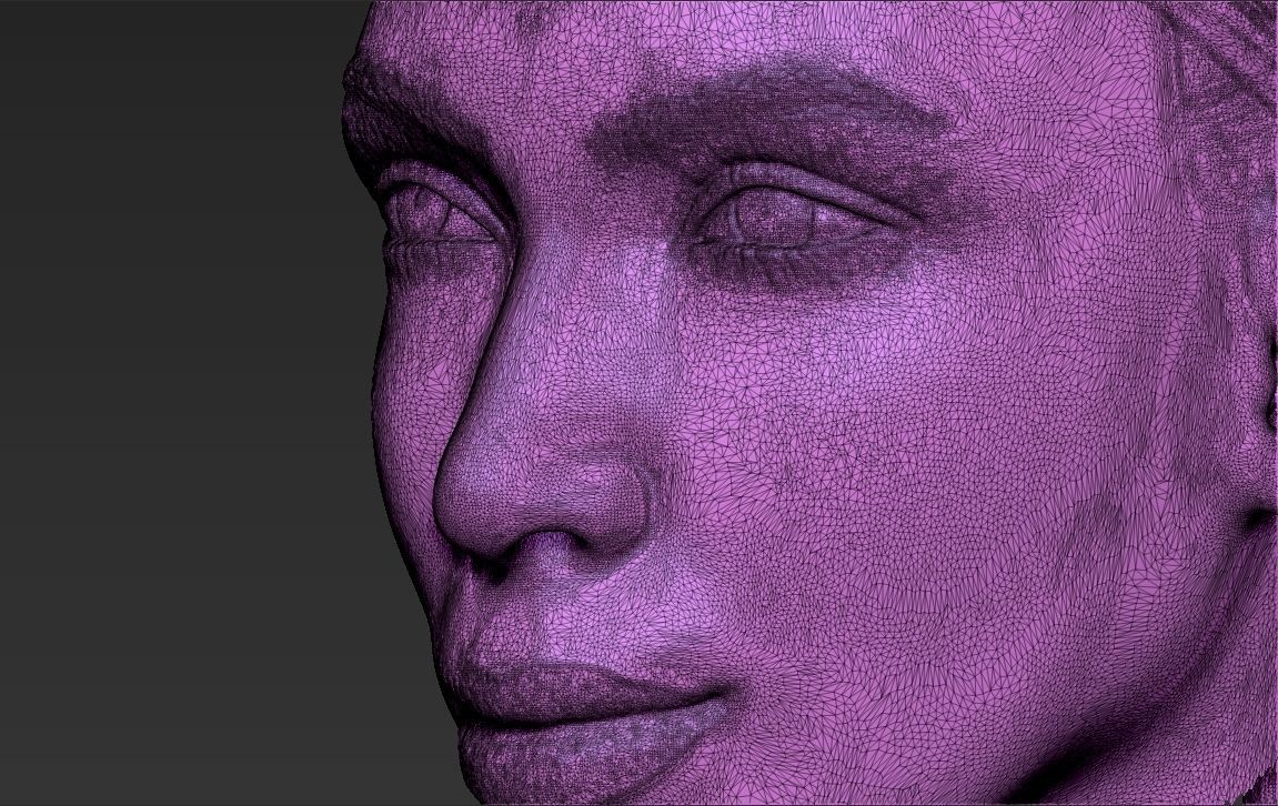 Kim Kardashian standard version only mesh 3D model_27