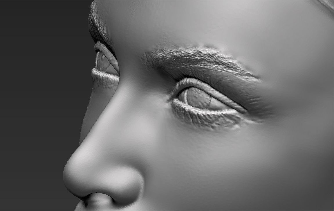 Kim Kardashian standard version only mesh 3D model_25