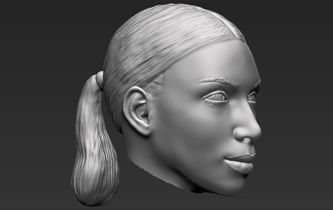 Kim Kardashian standard version only mesh 3D model_9