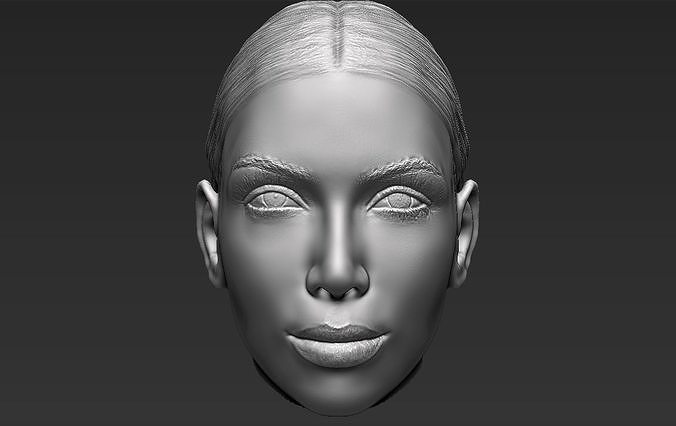 Kim Kardashian standard version only mesh 3D model