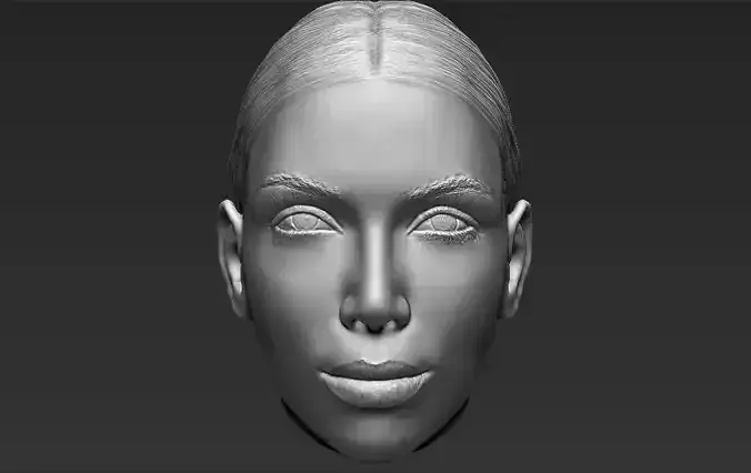 Kim Kardashian standard version only mesh 3D model