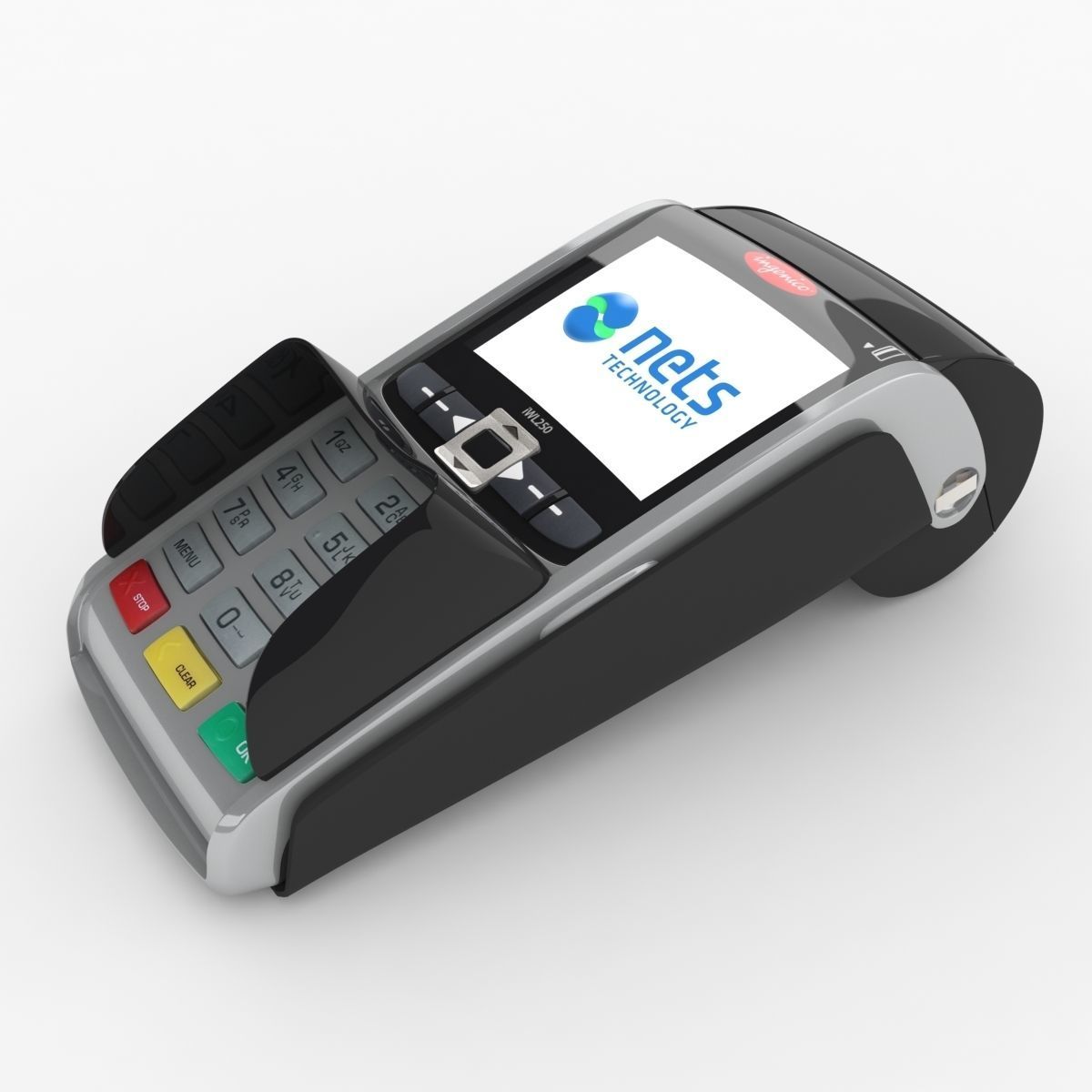POS payment terminal Ingenico 3D model_3