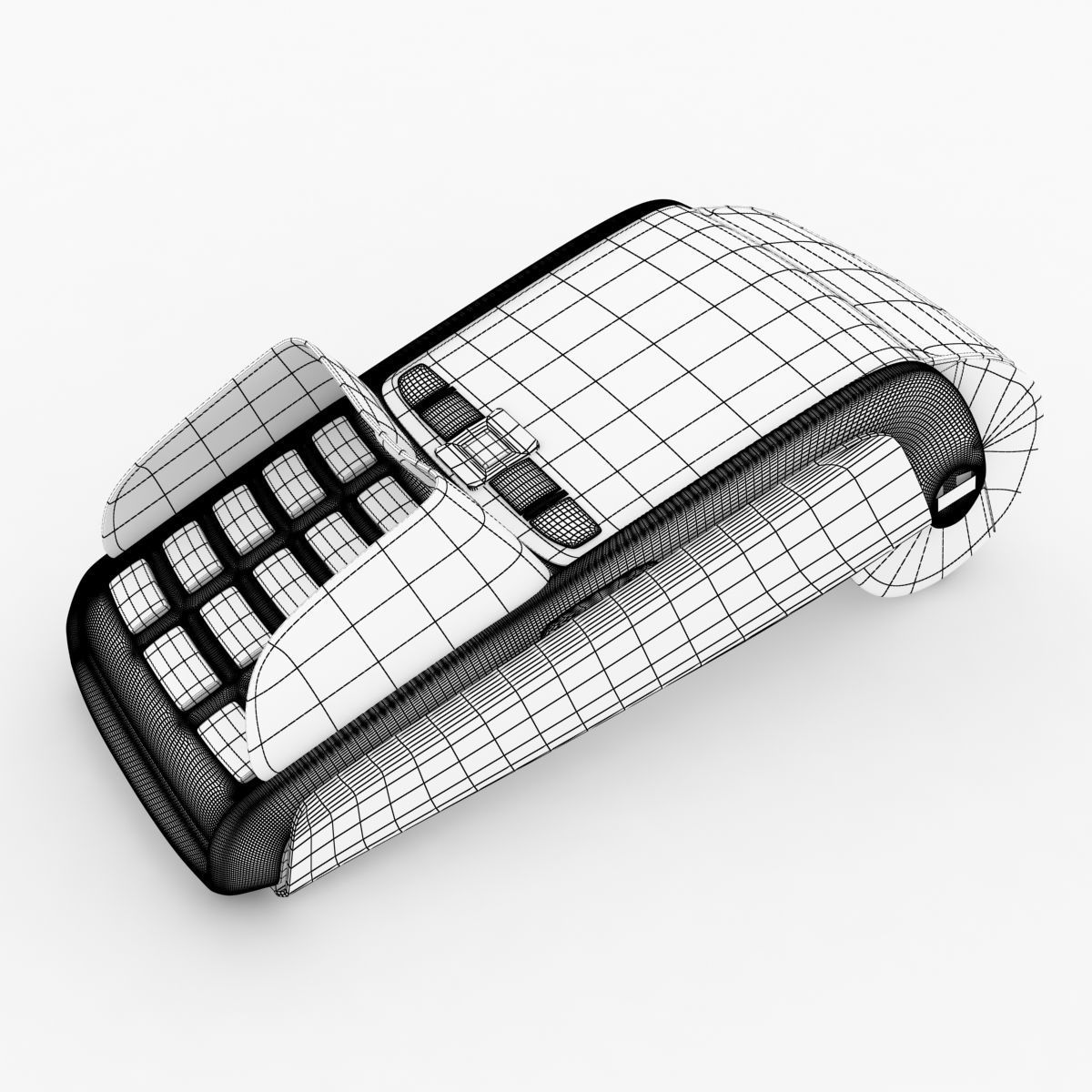 POS payment terminal Ingenico 3D model_1