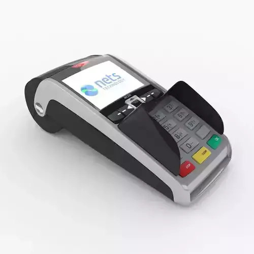 POS payment terminal Ingenico 3D model