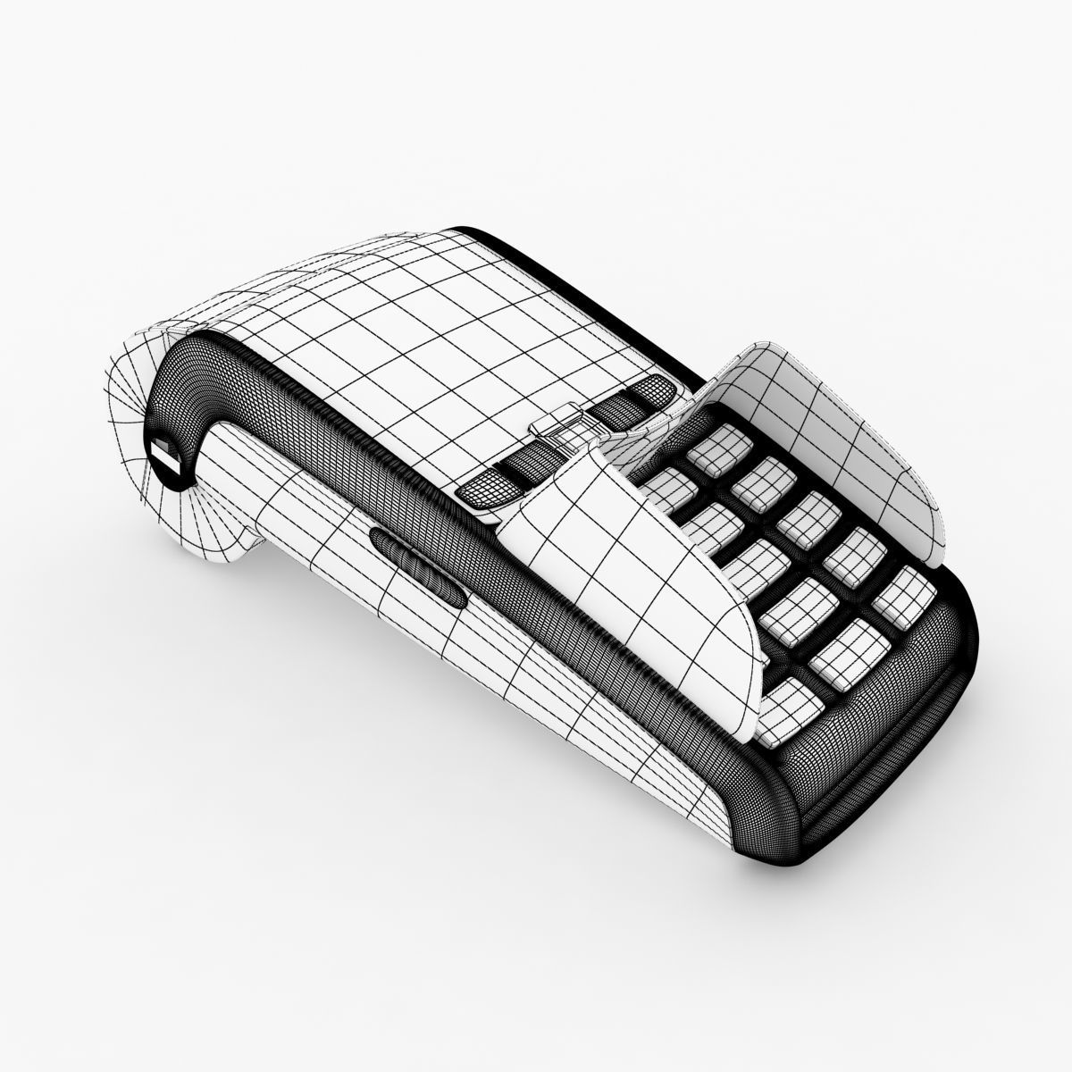 POS payment terminal Ingenico 3D model_2