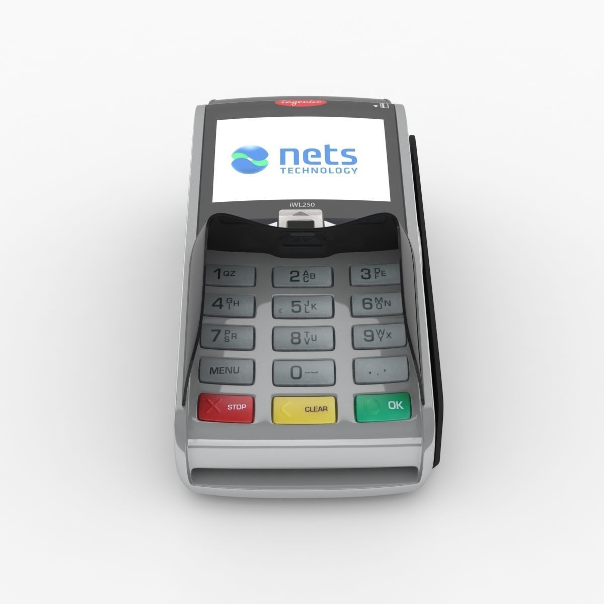 POS payment terminal Ingenico 3D model_5