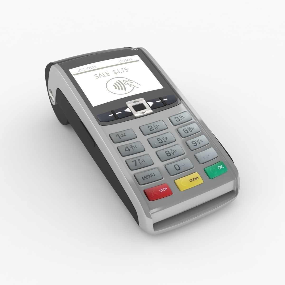 POS payment terminal 3D model_4