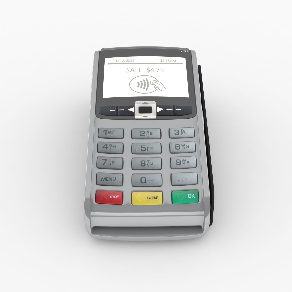 POS payment terminal 3D model_5