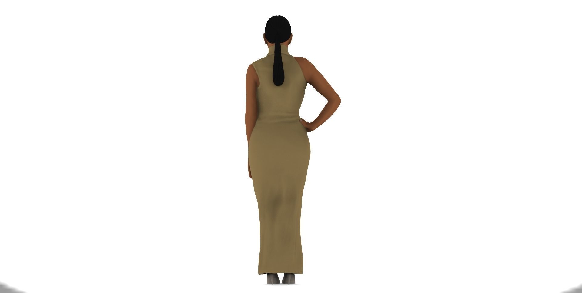 Kim Kardashian ready for full color 3D printing  3D print model_7