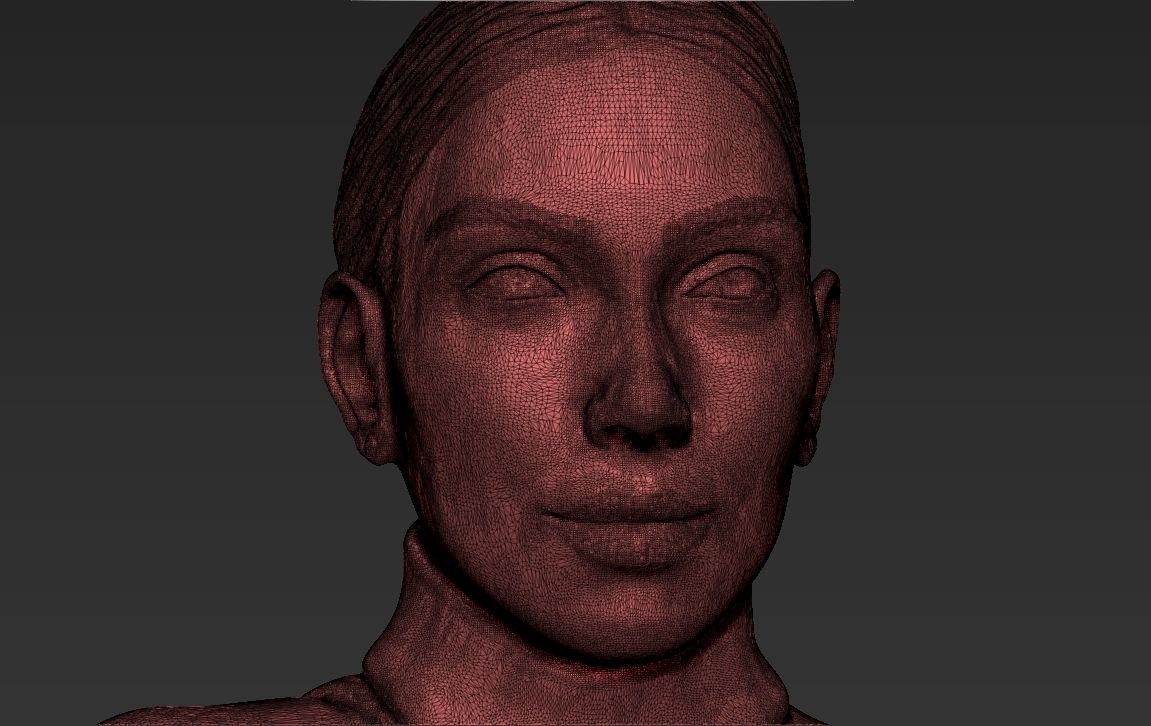 Kim Kardashian ready for full color 3D printing  3D print model_50