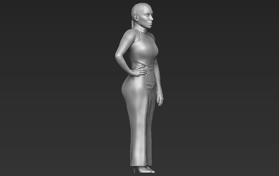 Kim Kardashian ready for full color 3D printing  3D print model_42