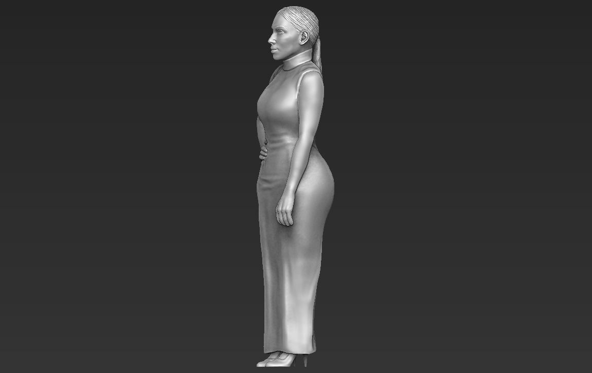 Kim Kardashian ready for full color 3D printing  3D print model_30