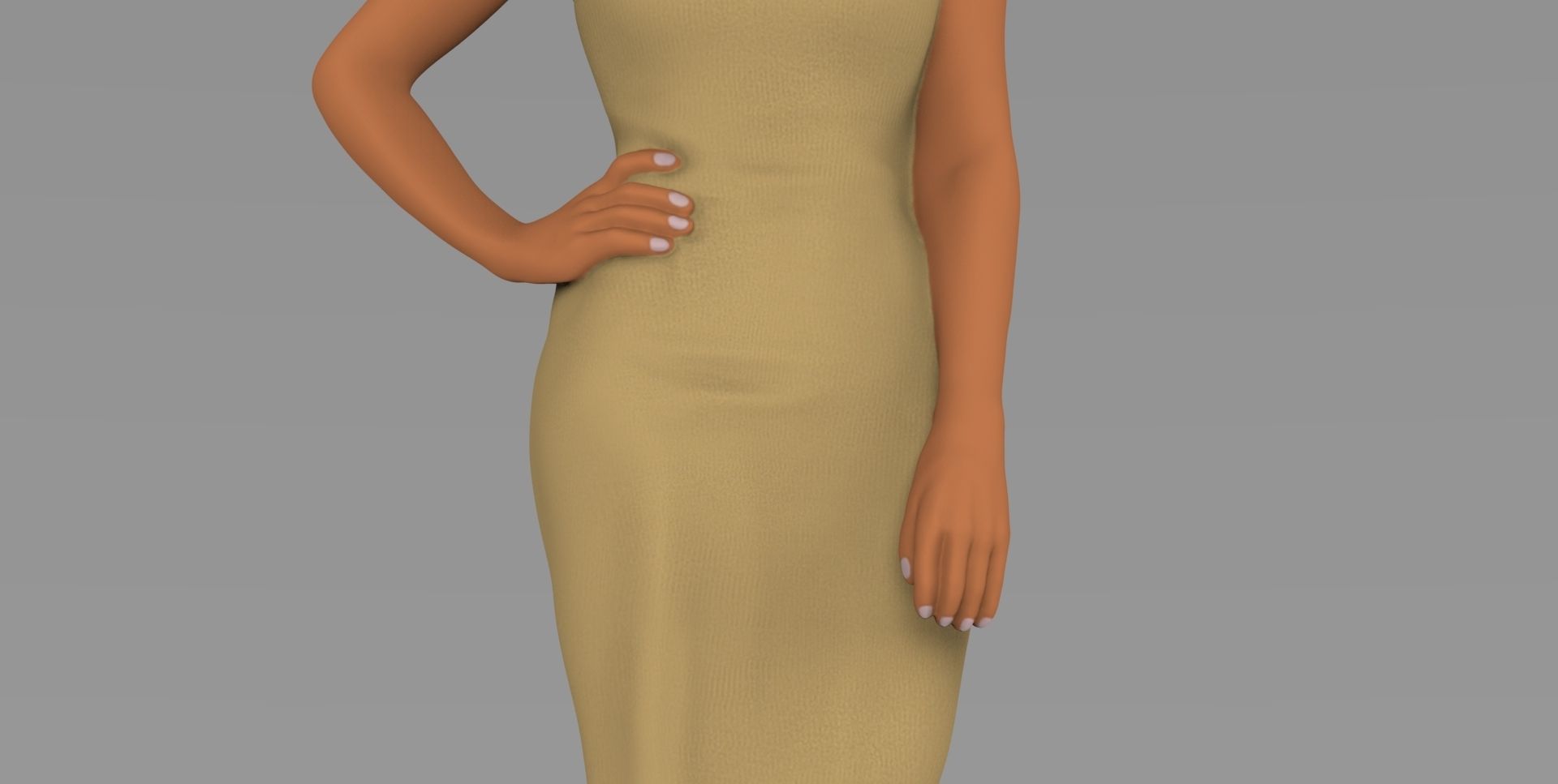 Kim Kardashian ready for full color 3D printing  3D print model_19