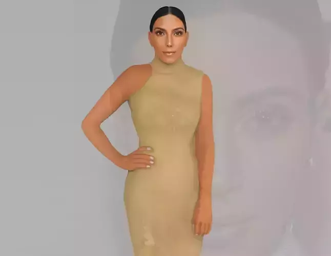 Kim Kardashian ready for full color 3D printing  3D print model