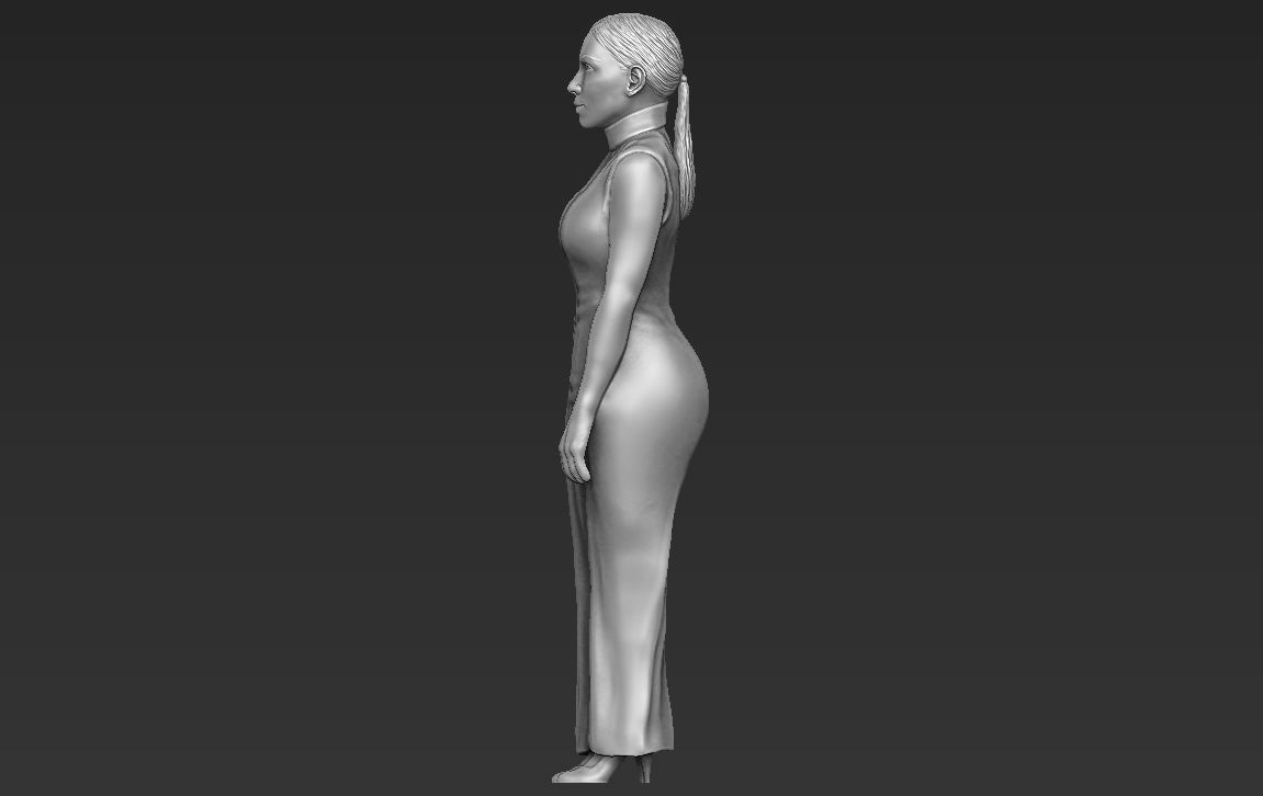 Kim Kardashian ready for full color 3D printing  3D print model_31