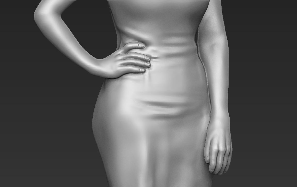 Kim Kardashian ready for full color 3D printing  3D print model_43