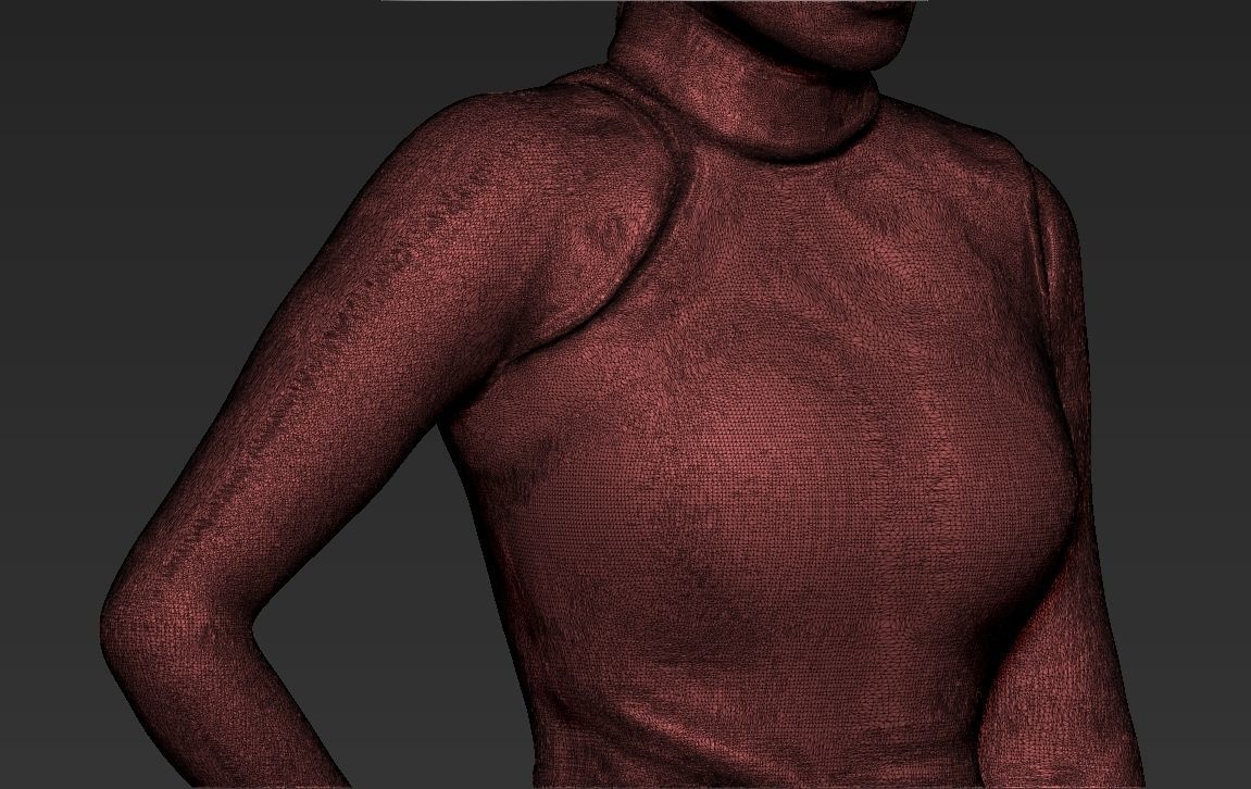 Kim Kardashian ready for full color 3D printing  3D print model_51