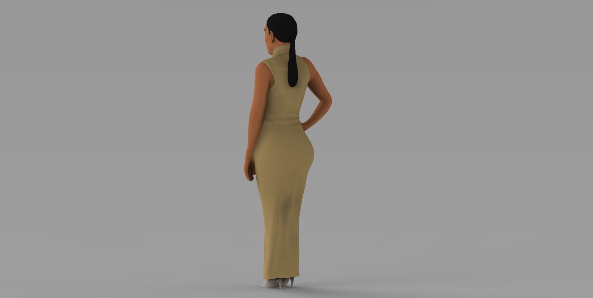 Kim Kardashian ready for full color 3D printing  3D print model_6