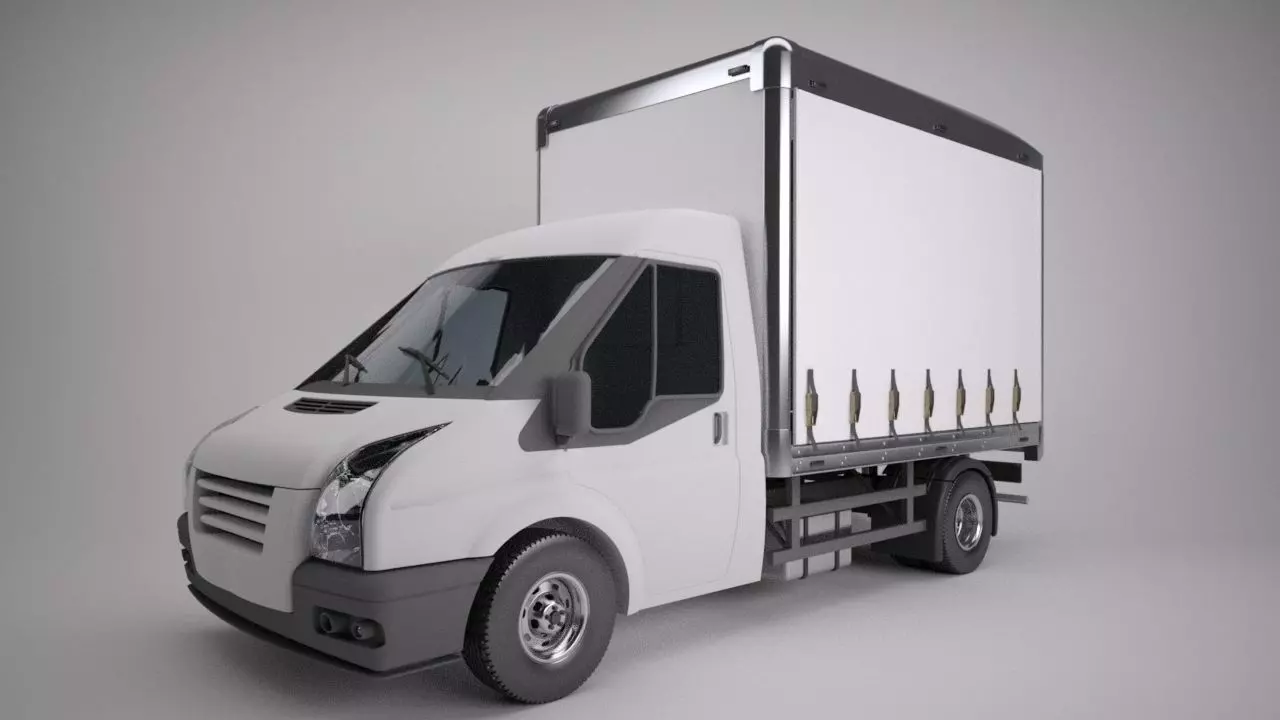Curtain Sided Van 3D model