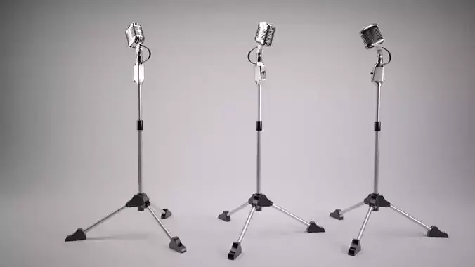 Retro Microphone Model