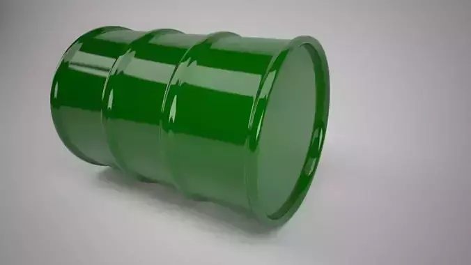 Green Oil Barrel