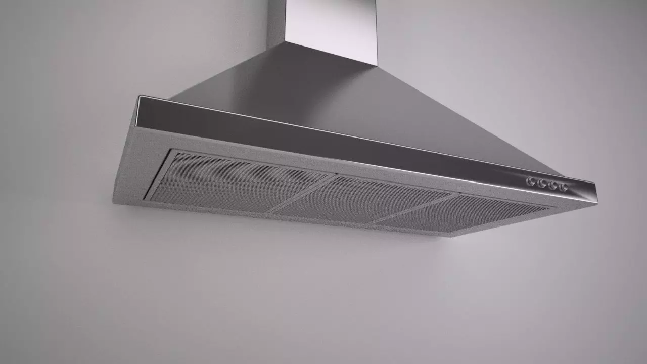 Kitchen Extractor Hood 3D model_0